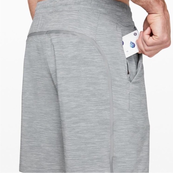 Lululemon Pace Breaker Short Linerless Heather Allover Sea Gray Men’s Size Large - Picture 2 of 16